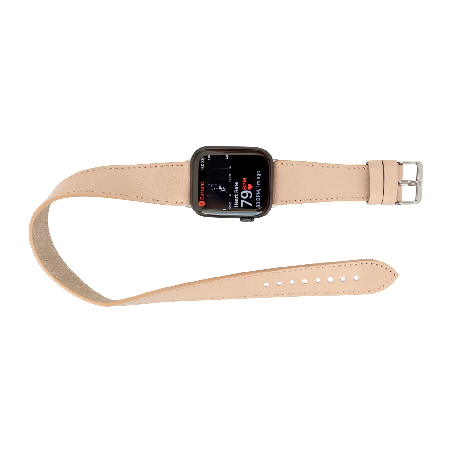 Leather Apple Watch Bands - DT Double Tour Style CP04 Fuşya