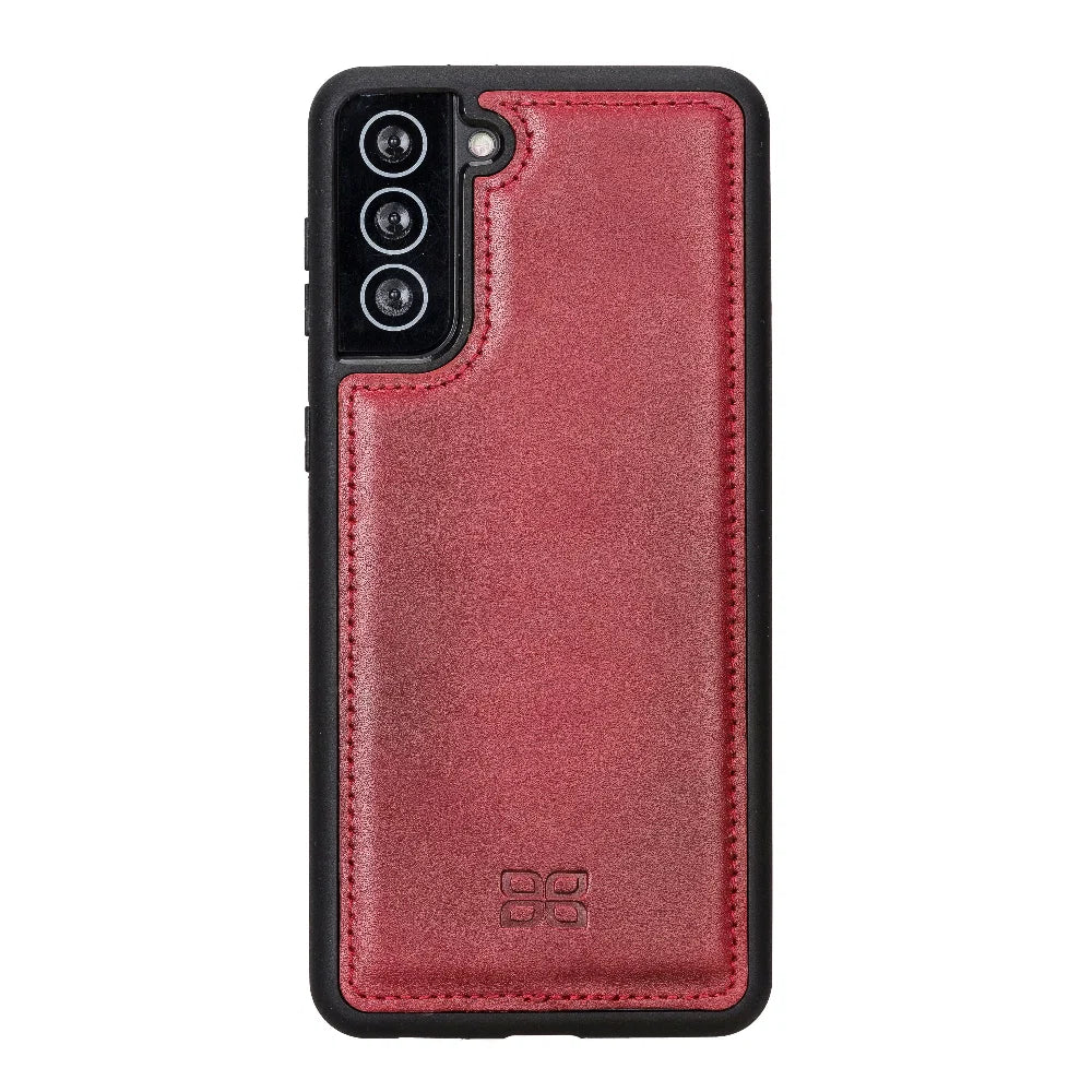 Bouletta Flex Cover Back Leather Cases for Samsung Galaxy S21 Series S21 Plus 6.7" / Dark Brown