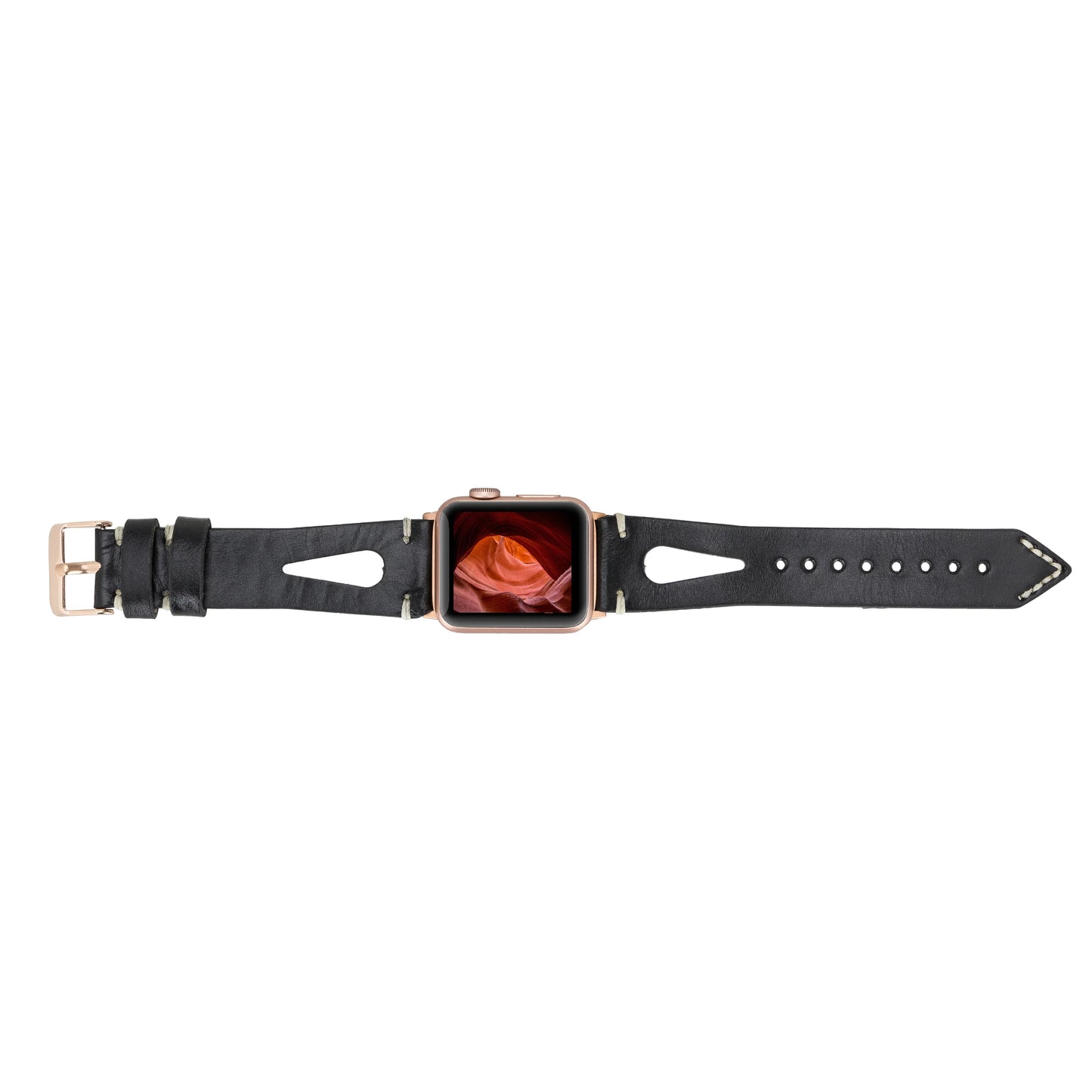 Leather Apple Watch Bands - BA2 Style Drop Cut F3