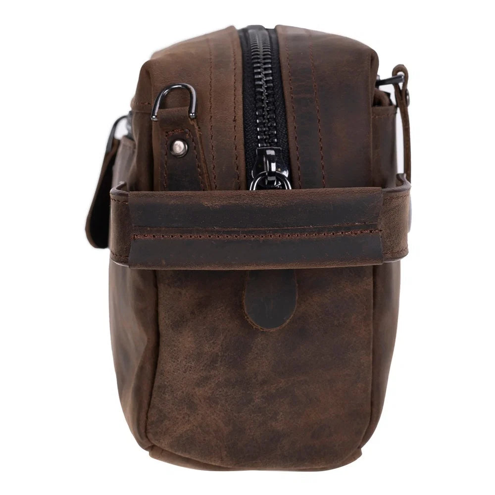 Tiger Leather Dopp Kit