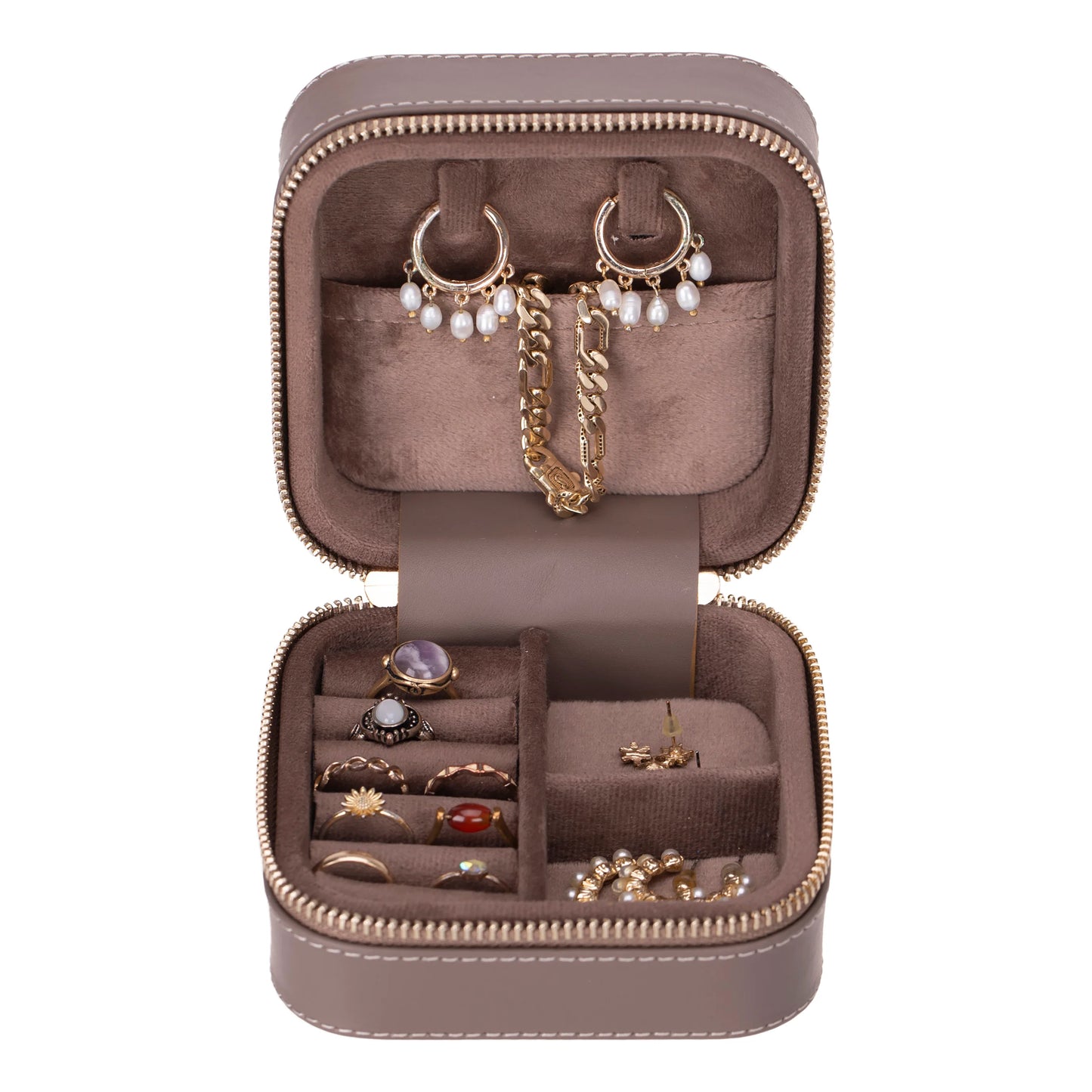 Perlyon Leather Jewelry Box