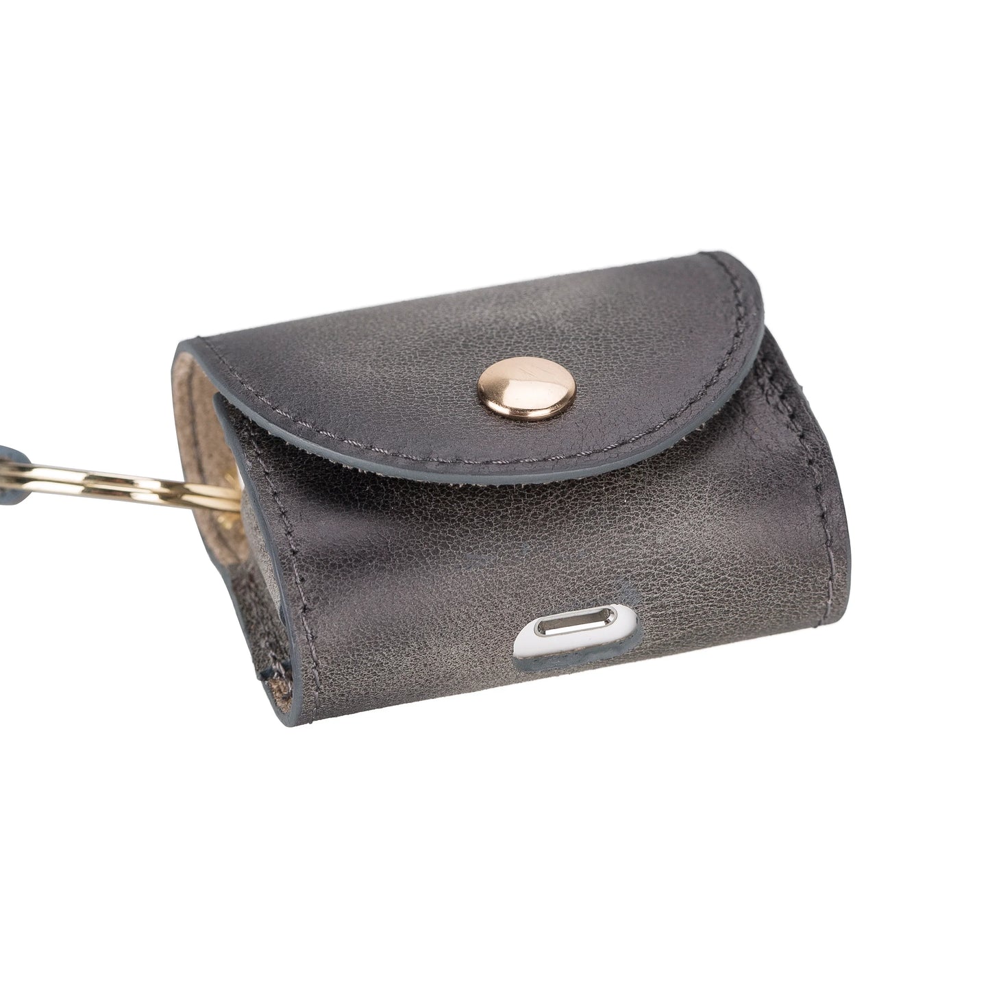 Mai Snap AirPods 3 and AirPods 4 Leather Case with Hook