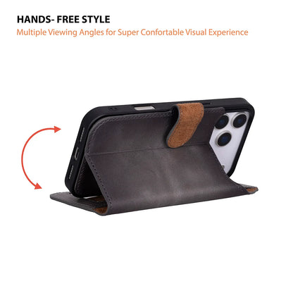 Magic iPhone 17 Pro Detachable Leather Wallet Case – Expanded Palette