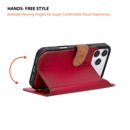 Magic iPhone 17 Pro Max Detachable Leather Wallet Case – Expanded Palette