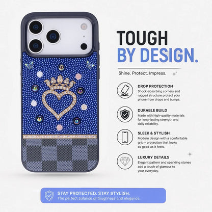 Vissel iPhone 17 Pro Heart Crystal Case