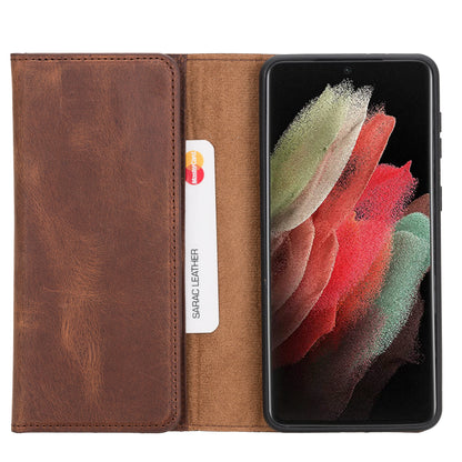 Santa Samsung Galaxy S21 Plus Detachable Leather Wallet Case