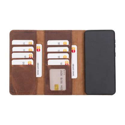 Santa Samsung Galaxy S21 Plus Detachable Leather Wallet Case