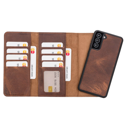 Santa Samsung Galaxy S21 Plus Detachable Leather Wallet Case