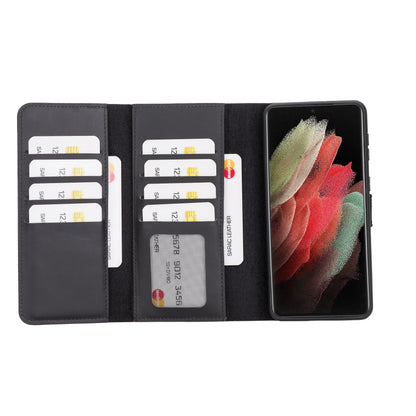 Santa Samsung Galaxy S21 Plus Detachable Leather Wallet Case