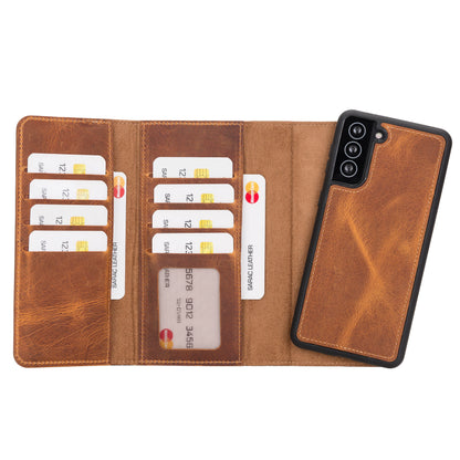 Santa Samsung Galaxy S21 Plus Detachable Leather Wallet Case
