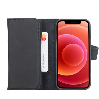 Santa iPhone 12 mini Detachable Leather Wallet Case