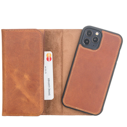 Santa iPhone 12 Pro Max Detachable Leather Wallet Case