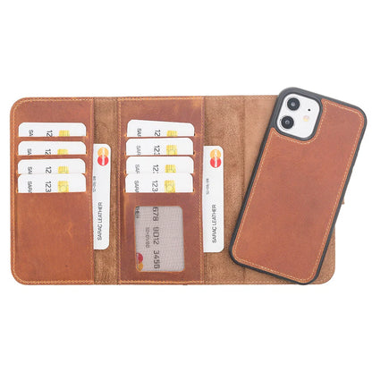 Santa iPhone 12 mini Detachable Leather Wallet Case