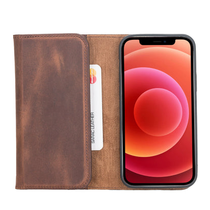 Santa iPhone 12 Pro Detachable Leather Wallet Case
