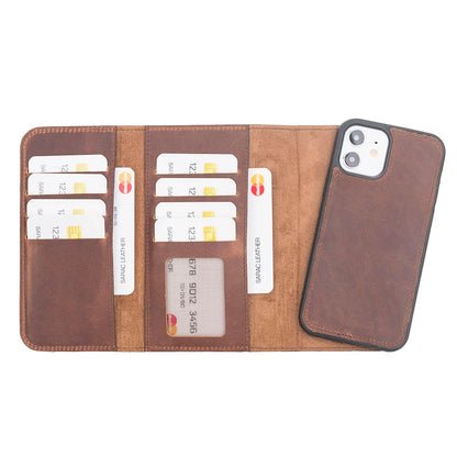 Santa iPhone 12 mini Detachable Leather Wallet Case