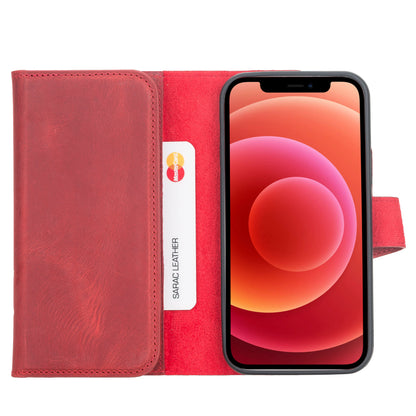 Santa iPhone 12 Pro Detachable Leather Wallet Case