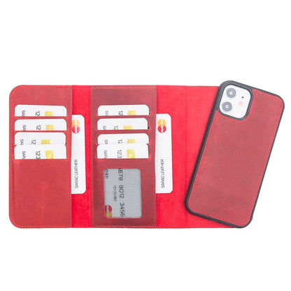 Santa iPhone 12 mini Detachable Leather Wallet Case