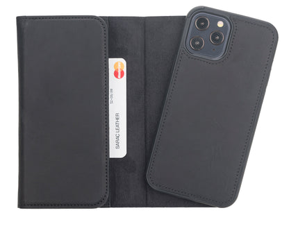 Santa iPhone 12 Pro Max Detachable Leather Wallet Case