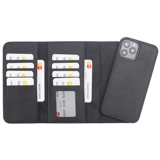 Santa iPhone 12 Pro Leather Detachable Wallet Case