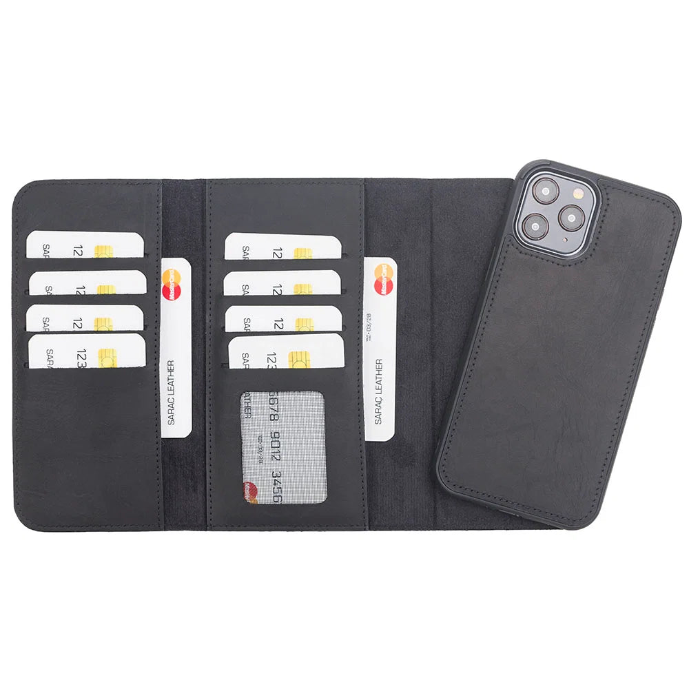 Santa iPhone 12 Pro Max Leather Detachable Wallet Case