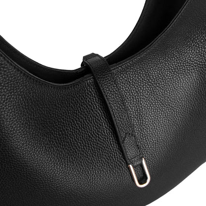 Rosa Crescent Leather Shoulder Bag