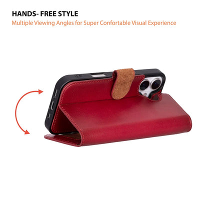 Magic iPhone 17 Detachable Leather Wallet Case – Expanded Palette