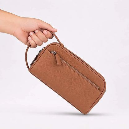 Travero Leather Toiletry Bag