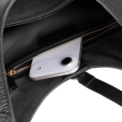 Rosa Crescent Leather Shoulder Bag