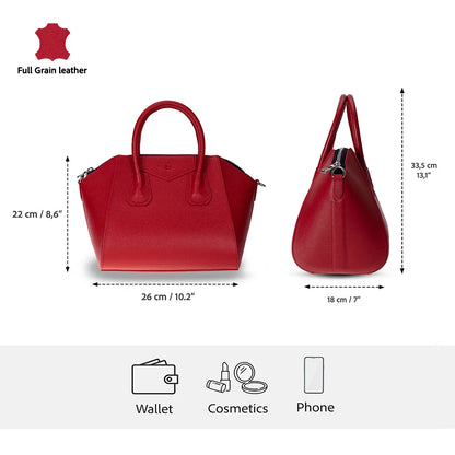 Lorenza Leather Shoulder Bag – Medium