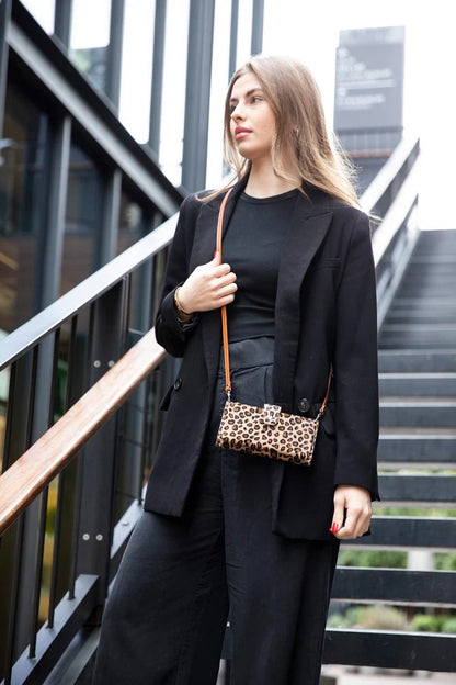 Nexora Leather Phone Crossbody Wallet