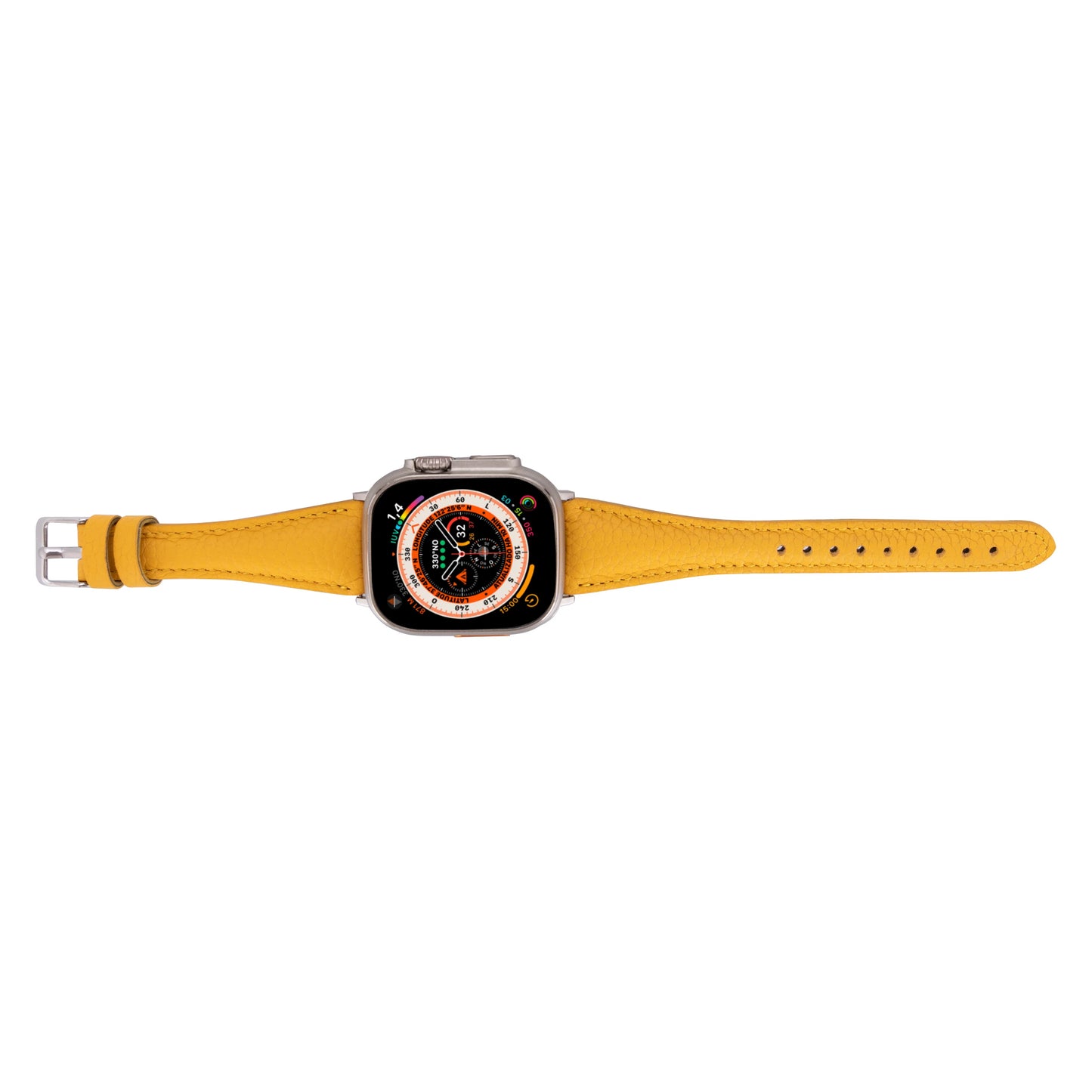 Leather Apple Watch Bands - Clasic Slim Style BRN7