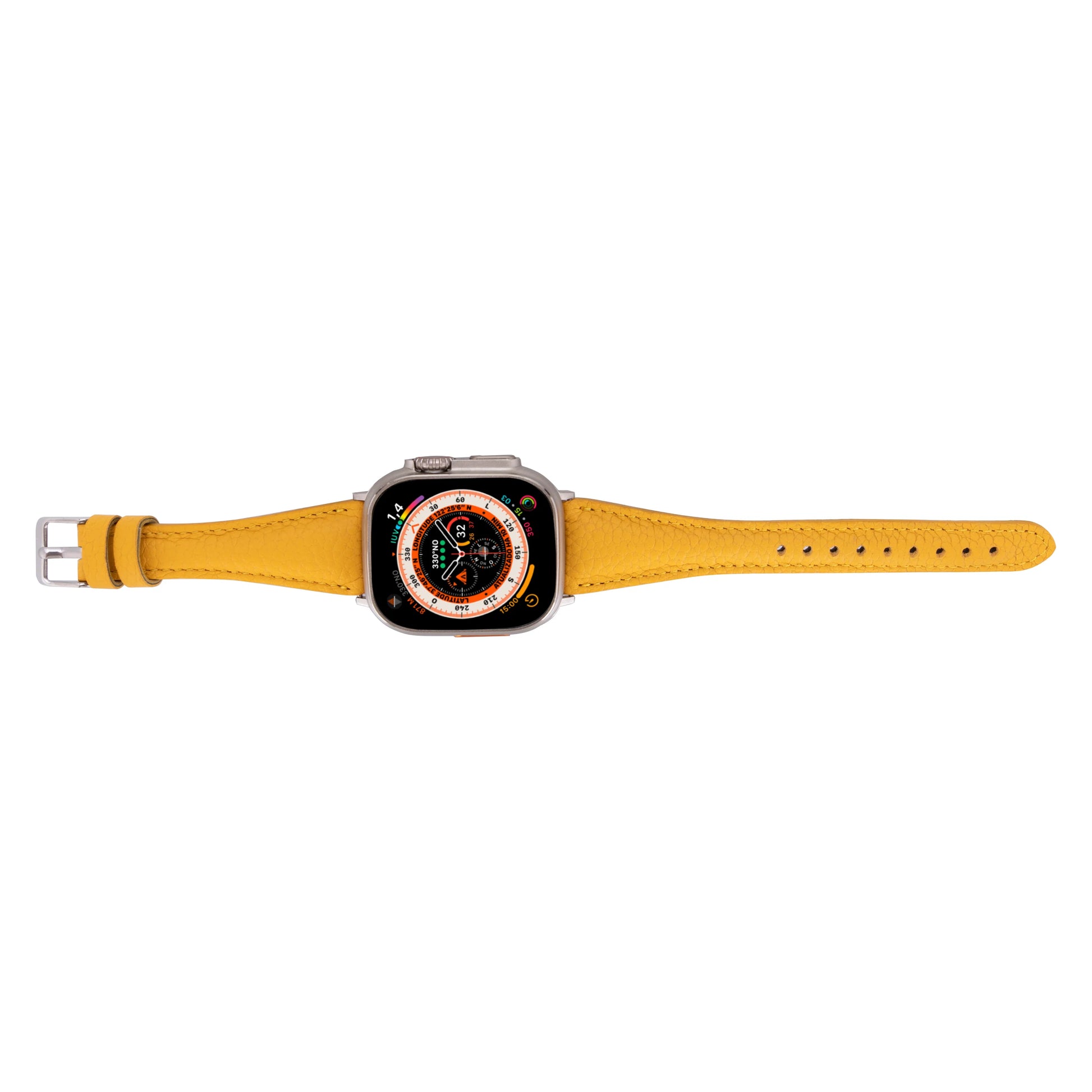 Leather Apple Watch Bands - Clasic Slim Style BRN7
