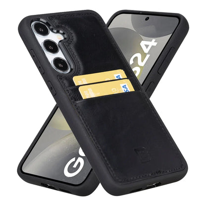 Flex Cover Samsung Galaxy S24 Leather Card Holder Case
