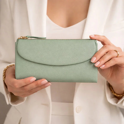 Vellure Large Leather Clutch Wallet