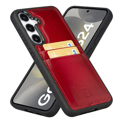 Flex Cover Samsung Galaxy S24 Leather Card Holder Case