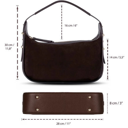 Dolcezza Suede Leather Shoulder Bag
