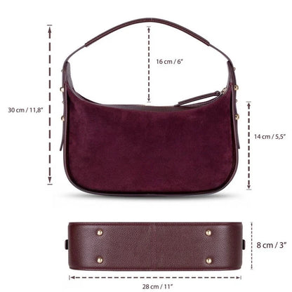 Dolcezza Suede Leather Shoulder Bag