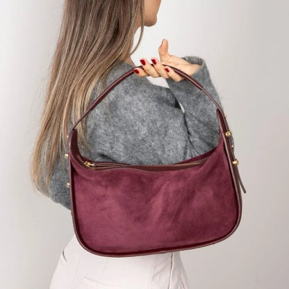 Dolcezza Suede Leather Shoulder Bag