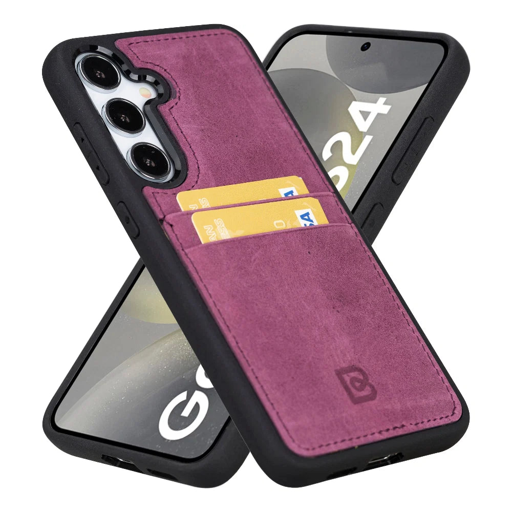 Bouletta Samsung Galaxy S24 Series Leather Case with Card Holder - FXCP