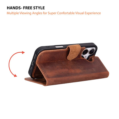 Magic iPhone 17 Detachable Leather Wallet Case – Expanded Palette