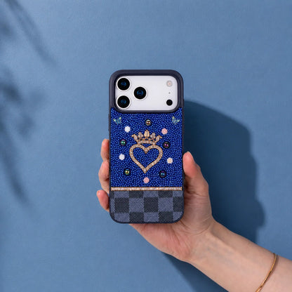 Vissel iPhone 17 Pro Max Heart Crystal Case