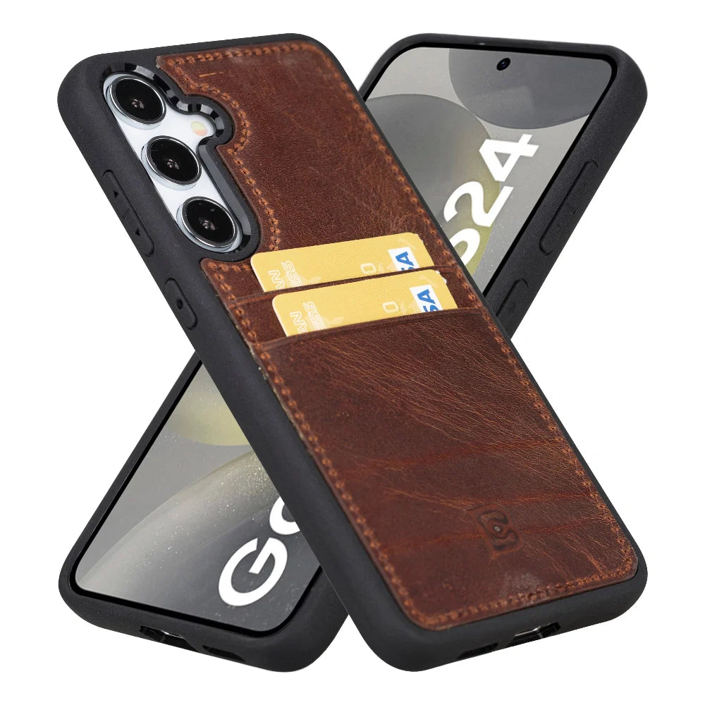 Bouletta Samsung Galaxy S24 Series Leather Case with Card Holder - FXCP