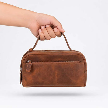 Travero Leather Toiletry Bag