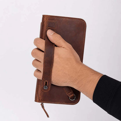 Novarco Leather Wristlet Clutch