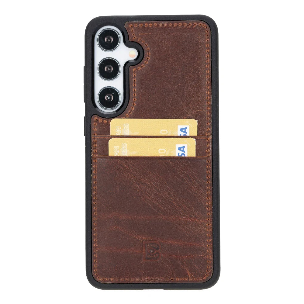 Flex Cover Leather Samsung Galaxy S24 Case with Card Holder