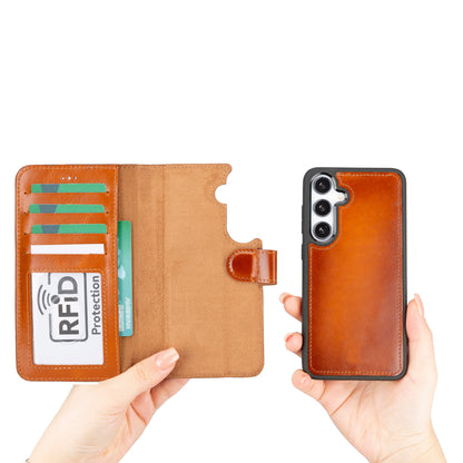 Magic Samsung Galaxy S24 Plus Detachable Leather Wallet Case – Core Palette