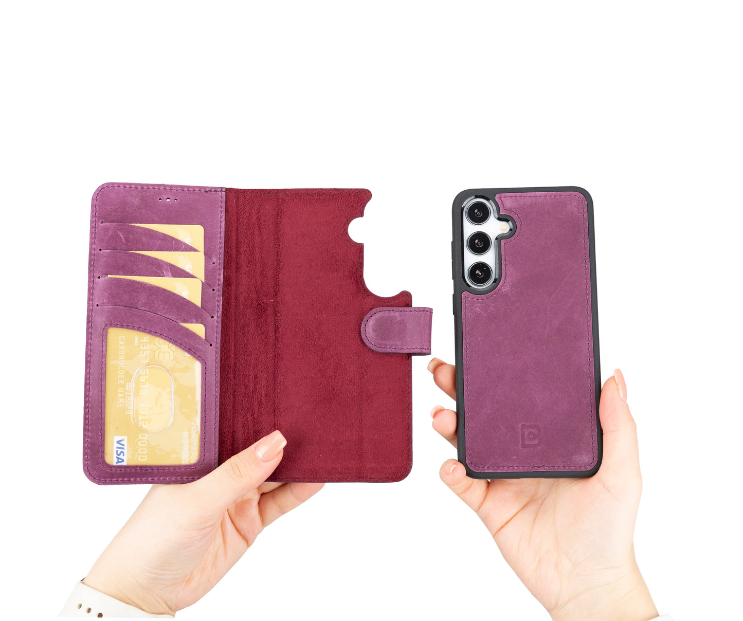 Magic Samsung Galaxy S24 Detachable Leather Wallet Case
