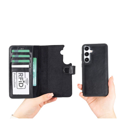 Magic Samsung Galaxy S25 Detachable Leather Wallet Case – Core Palette
