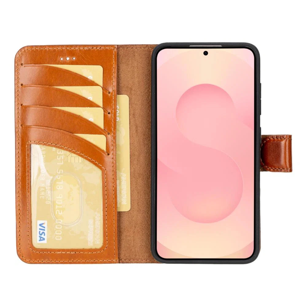 Magic Samsung Galaxy S25 Leather Detachable Wallet Case