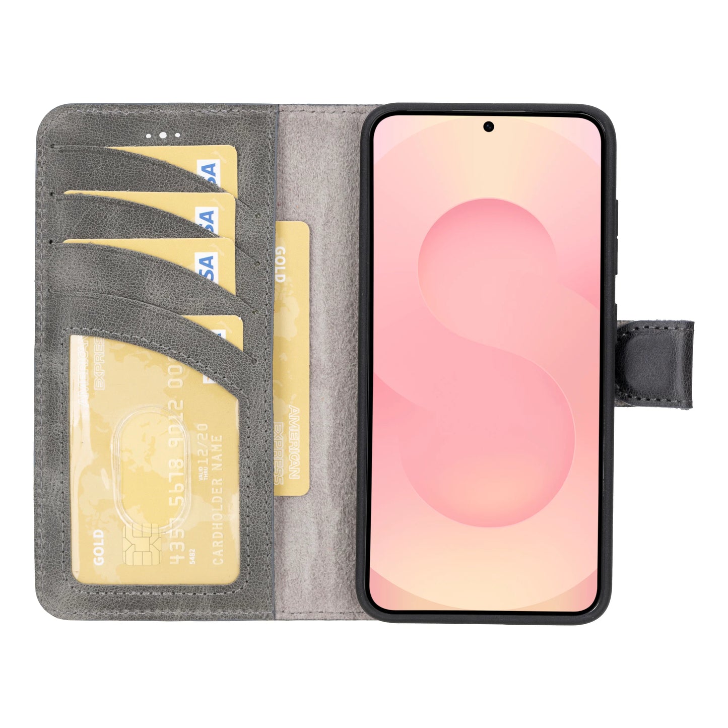 Magic Samsung Galaxy S26 Plus Leather Detachable Wallet Case